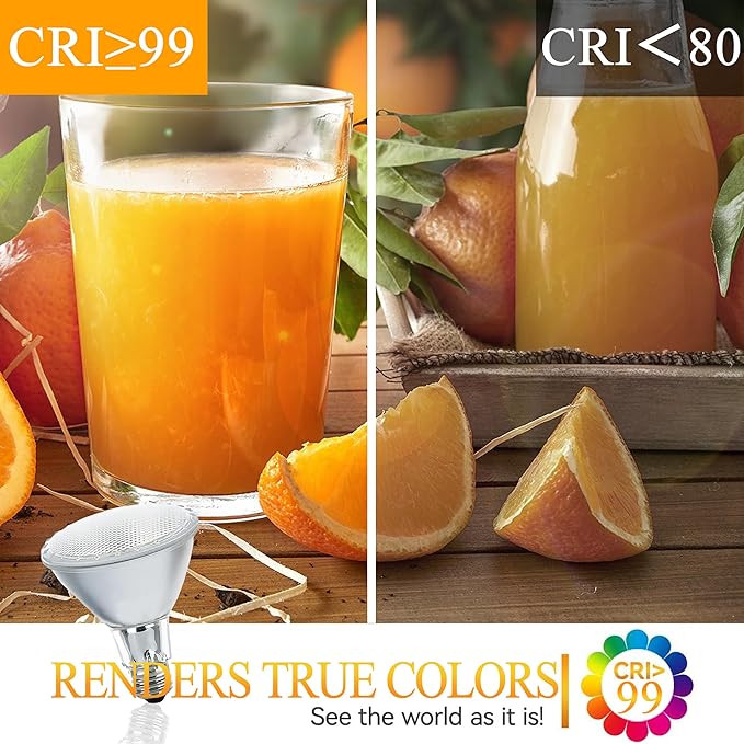 Par30 Long Neck Halogen Flood Light Bulbs 6pcs, 60W 120V 2700K Warm White Dimmable High Brightness, E26 Base, Great for Accent Lighting, Tracking, Recessed Bulb