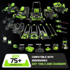 XAVITO Replacement for Greenworks 60V Battery 5.0Ah, New Upgraded 5X Longer Runtime, Compatible with Greenworks 60V Cordless Power Tool, for 60V Battery LB60A02 LB60A03 LB602 LB6025