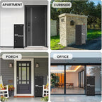 Package Delivery Boxes for Outside, Parcel Drop Boxes with Lock, Custom Address Stickers Package Drop Boxes for Outside is Weatherproof,Package Delivery Box for Porch,Need to Install (14.5*17.5*43 in)