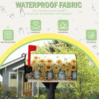 Summer Sunflower Mailbox Covers Magnetic Large Size Yellow Flowers Mailbox Post Cover Oversized Spring Floral Mailbox Wraps Mailbox Decor Waterproof for Garden Yard 21x25.5 Inch