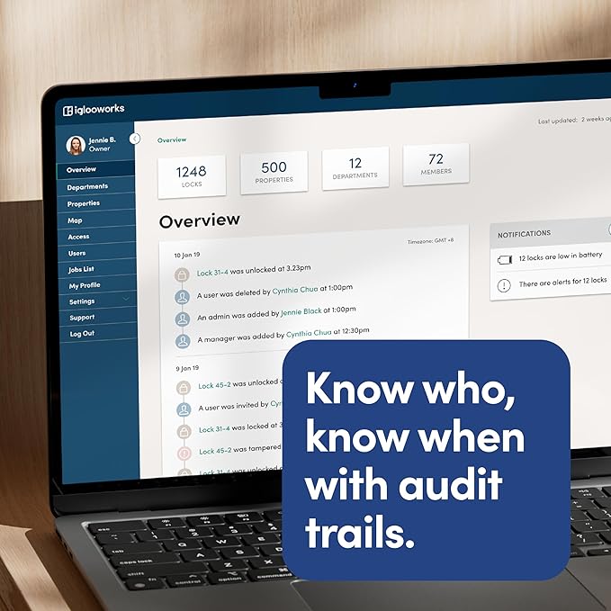 igloohome New Rugged Outdoor Smart Padlock 2E (SP2E) – Manage Access Remotely with Mobile App (iOS/Android) & Dashboard – No WiFi Needed, CEN-3, IK-09 Certified, IP68 Waterproof & 2-yr Warranty