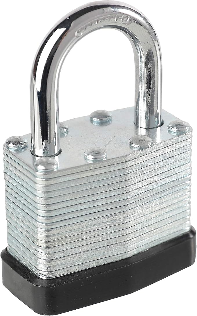 Lock, Laminated Steel Keyed Padlock, Keyed Alike Locks, Normal Shackle Padlock-Pack of 12