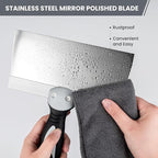 Mister Rui 5 Pack Drywall Knife Set, Stainless Steel Taping Tools, Paint Scrapers, Hand Tool Kit, Spackle Knife, Drywall Finishing Tools