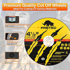 26 Packs Angle Grinder Cutting Flap Grinding Disc Wheel 4 1/2in Inches - 20 Packs 4.5"x1/4"x7/8" Cut off Wheels,3 Packs 4.5"x7/8" 60 Grit Flap Discs, 3 Packs 4.5"x1/25"x7/8" Grinding Wheels