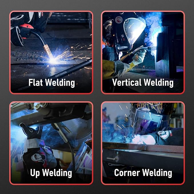 YESWELDER Flux Core Gasless MIG Wire, E71T-GS Mild Carbon Steel .030-Inch Diameter 2-Pound, Strong ABS Plastic Spool Welding Wire (2 Packs)