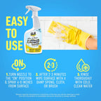 CLR Brands® Brilliant Bath Foaming Bathroom Cleaner Spray Free & Clear, No Added Dyes or Fragrances, Soap Scum and Hard Water Stain Remover, Use on Showers, Baths, Toilets and More, 26 Oz (Pack of 1)