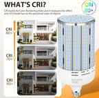 2 Pack 200W Corn LED Light Bulb Fanless,29,500LM 5000K Daylight(2000 Watt Equivalent) E26/E39 Large Mogul Base LED Cob Lamp for Outdoor Indoor Garage Warehouse Factory Workshop Street Backyard