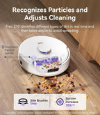 NARWAL Freo Z10 Robot Vacuum and Mop Combo, Tangle Free Robot Mop, 15,000Pa Suction, Adapts to Hard-to-Reach Areas, Self-Emptying, Mop Washing & Drying, Obstacle Avoidance, for Pet Hair & Hard Floor