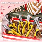 TOPLINE 5-Piece Pliers Set, Pliers Tool Set Included 8" Groove Joint, 7" Linesman, 6" Long Nose, 6" Slip Joint, 6" Diagonalfor Basic Home Maintenance