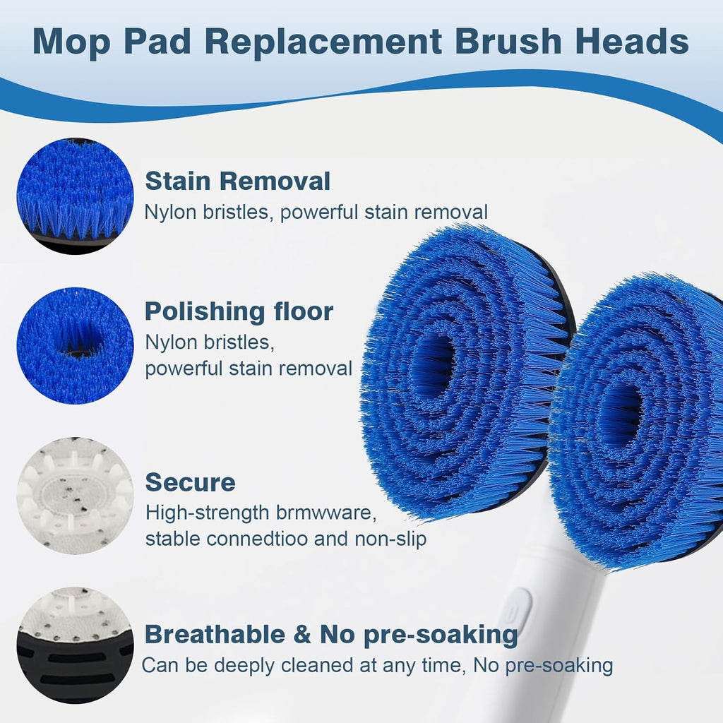 2 Pack Upgraded Mop Pad Replacement Brush Heads Compatible with Shark S8201 S7001 S7201 S7000 S7001 S7005 S7020 Steam Mop Pads, Professional Cleaning and Polishing, for Deep Cleaning Hard Floors