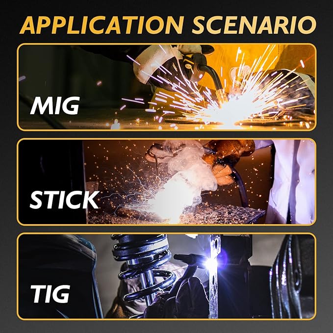 TOOLIOM Flip Up Welding Helmet 3.64 x 1.67 inch Auto Darkening Clamshell Welding Mask True Color Lift Front Welding Hood