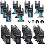 PECHAM Oscillating Tool Blade, 34PCS Universal Wood Metal Oscillating Multitool Quick Release Saw Blades Fit Porter Cable Black & Decker Rockwell Ridgid Ryobi Milwaukee DeWalt Chicago Craftsman
