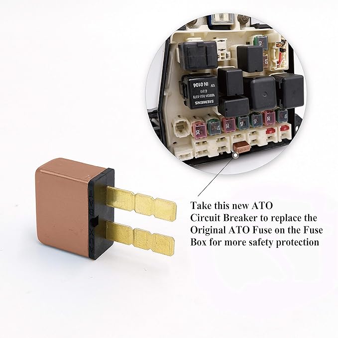 7.5A, Automotive Circuit Breaker, Plug in Mounting, ATC Blade Type Terminal Connection (2 pcs)