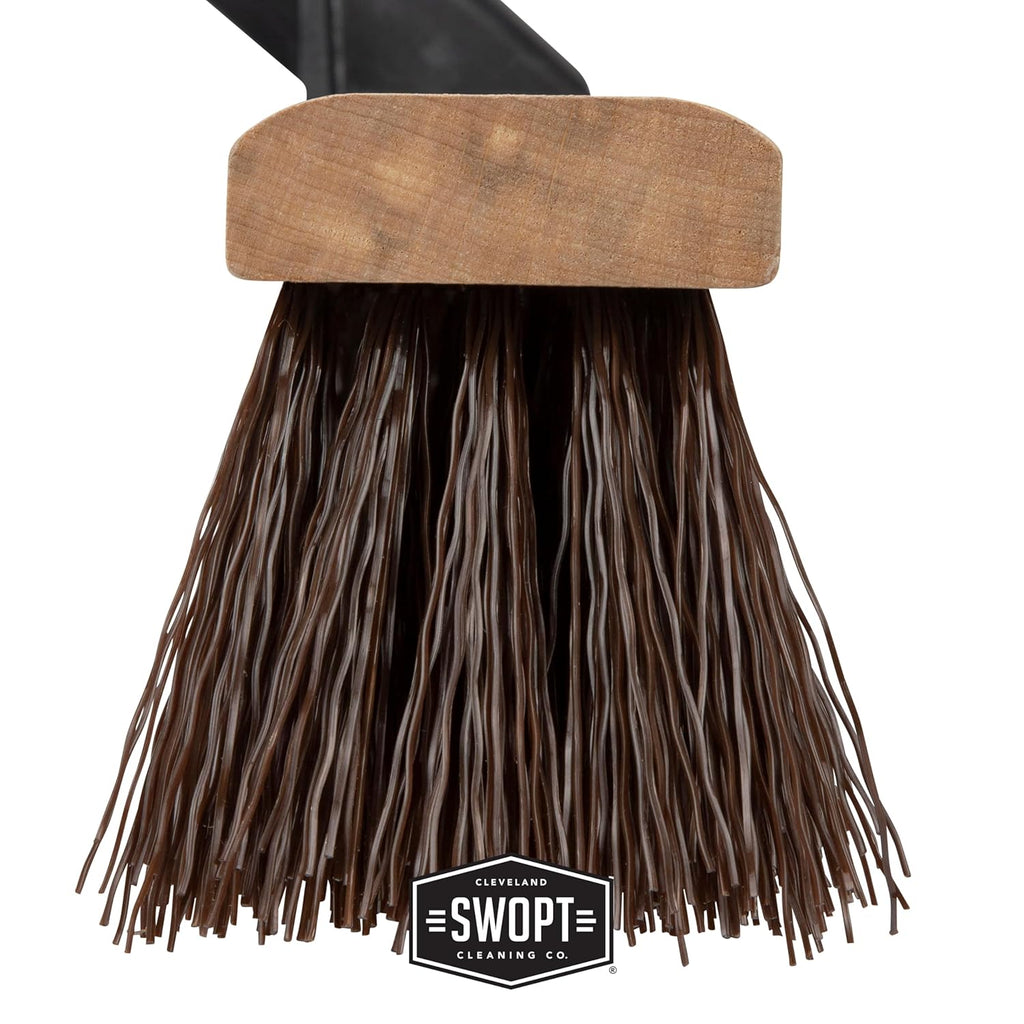 SWOPT 18" Premium Rough Surface Push Broom Head - Outdoor Broom for Driveways, Sidewalks, Patios - Interchangeable With All SWOPT Products for Efficient Cleaning & Storage