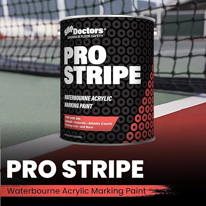 Pro Stripe Line Marking Paint – Courts, Parking Lots & Surface Restoration - (White, 1 Gallon)