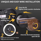 Reboot MIG Welder Spool Gun 13ft LBT150,150Amp MIG Aluminum Welding Torch Works for RBM2500 PRO only