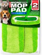 VanDuck Reusable Mop Pads Compatible with Swiffer Sweeper (2-Pack) - Washable Microfiber Mop Pads for Wet & Dry Use - All Purpose Floor Mopping and Cleaning Product