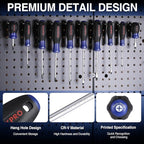 WORKPRO 10-Piece Magnetic Screwdriver Set with Pouch, Phillips, Slotted, Flat Head Screwdriver Include Magnetizer, Screwdriver with Non-Slip Grip, for Home Repair and DIY Projects