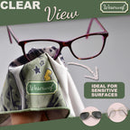 WESERWEF Design Microfiber Glasses Cleaning Cloth – Premium Cleaning Cloth for Eyeglasses, Screens, Tablets, Cameras & Lenses, 12" x 12", Ultra-Soft & Scratch-Free (Wild one)