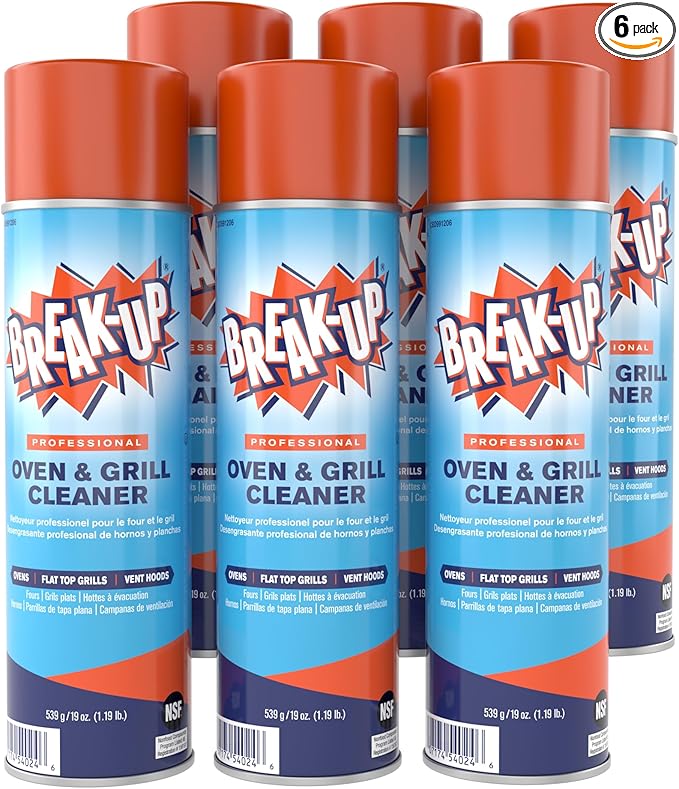 Diversey BREAK-UP CBD991206 Oven and Grill Cleaner, 19oz Aerosol, 6/Carton