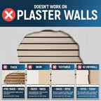 Powerful Magnetic Stud Finder (Upgraded Version) Reinforced with 3 Neodymium Magnets - Durable, No-Battery Stud Detector Tool – Deep Detection of Wood & Metal Studs in Drywall (Not for Plaster Walls)