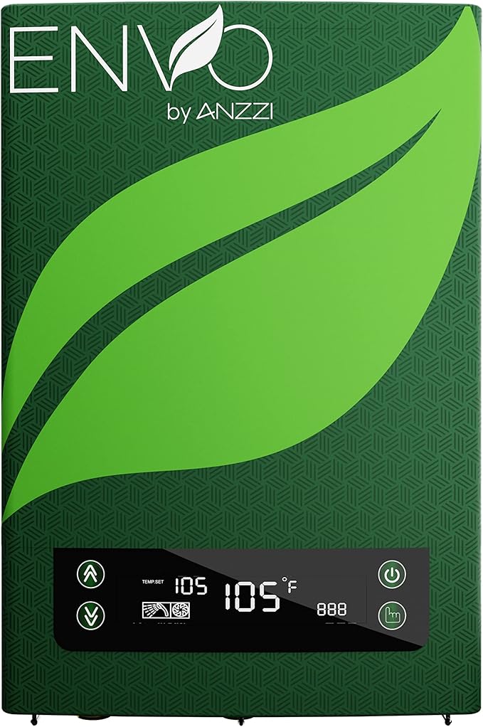 ANZZI Envo ANZZI Electric Tankless Water Heater 27 kWat 240 Volts, Small Enough to Install Anywhere - For kitchen faucet, bathroom faucet and shower (WH-AZ027-M3)