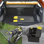 79" Leaf Rake- 25 Metal Tines 18" Wide Adjustable Long Handle Metal Leaf Rake for Lawns Heavy Duty for Yard Lawn Shrub Garden Beds