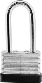 3-Pack Keyed Alike Laminated Steel Padlocks Keys, 1-3/4" Wide, Heavy Duty Long Pad Lock Set with Same Keys