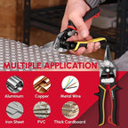 ARROW 8-inch Tin Snips for Cutting Metal Sheet, CR-V Steel Aviation Snips, High Leverage Labor-saving Metal Cutter, Straight Cut