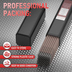 YESWELDER UPGRADED Rutile Material E6013 1/8'' 5LB Welding Rod Carbon Steel Stick Electrodes