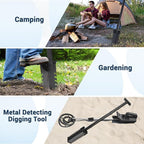 40" Metal Detecting Shovel Digging Tool, T-Handle Metal Detector Shovels, Root Slayer Shovel for Landscapers Lawn Gardeners Relic & Gold Prospecting