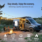 Tankless Water Heater 10L, Portable Propane Camping Water Heater 2.6GPM with Handle Overheating Multi-Protection, Instant Gas Hot Water Warmer for Outdoors RV Trips Shower Boat Cabins,White