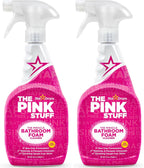 Stardrops - The Pink Stuff - Miracle Bathroom Foam Cleaner 750ml - Baths, Tiles, Soap Scum, Limescale, Streak Free (Pack of 2)