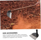 DOITOOL Garden Hoe Replacement Head Gardening Hoe Stainless Steel Gardening Hand Tool for Weeding Soil Loosening Farm Planting