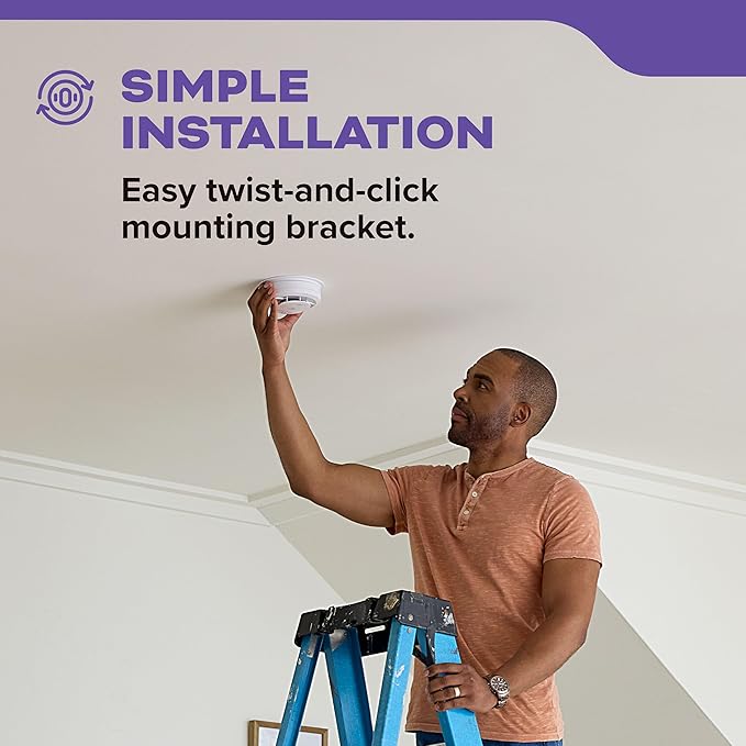 Kidde Smoke & Carbon Monoxide Detector for Home, AA Battery Powered, Voice Alerts, 3-Pack