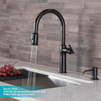 KRAUS KPF-1682ORB Sellette Single Handle Pull-Down Kitchen Faucet, Oil Rubbed Bronze