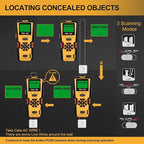 PREXISO 5-in-1 Stud Finder with Laser Level Marking & Ultrasound Distance Measure - Area, Volume, Addition | Wood, AC Wire Detector - Wall Scanner Beam Finders for Dry Interior Walls, Metal Studs