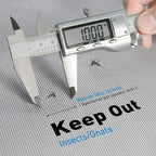 Window Screen Replacement Kit, 48"W × 99"L Durable Polyester Adjustable Screen Mesh with Retainer Spline (32ft) for DIY Project Window Screen Door Screen Replacement & Repair, Black