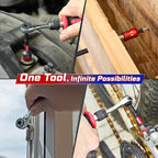 21 Pieces Tool Kit Include Mini Rachet Wrench, S2 Steel Screwdriver Bit, Mini Screwdriver Handle, Magnetic Locking Bit Holder and Nut Driver, Portable Hand Tools Set for Repair