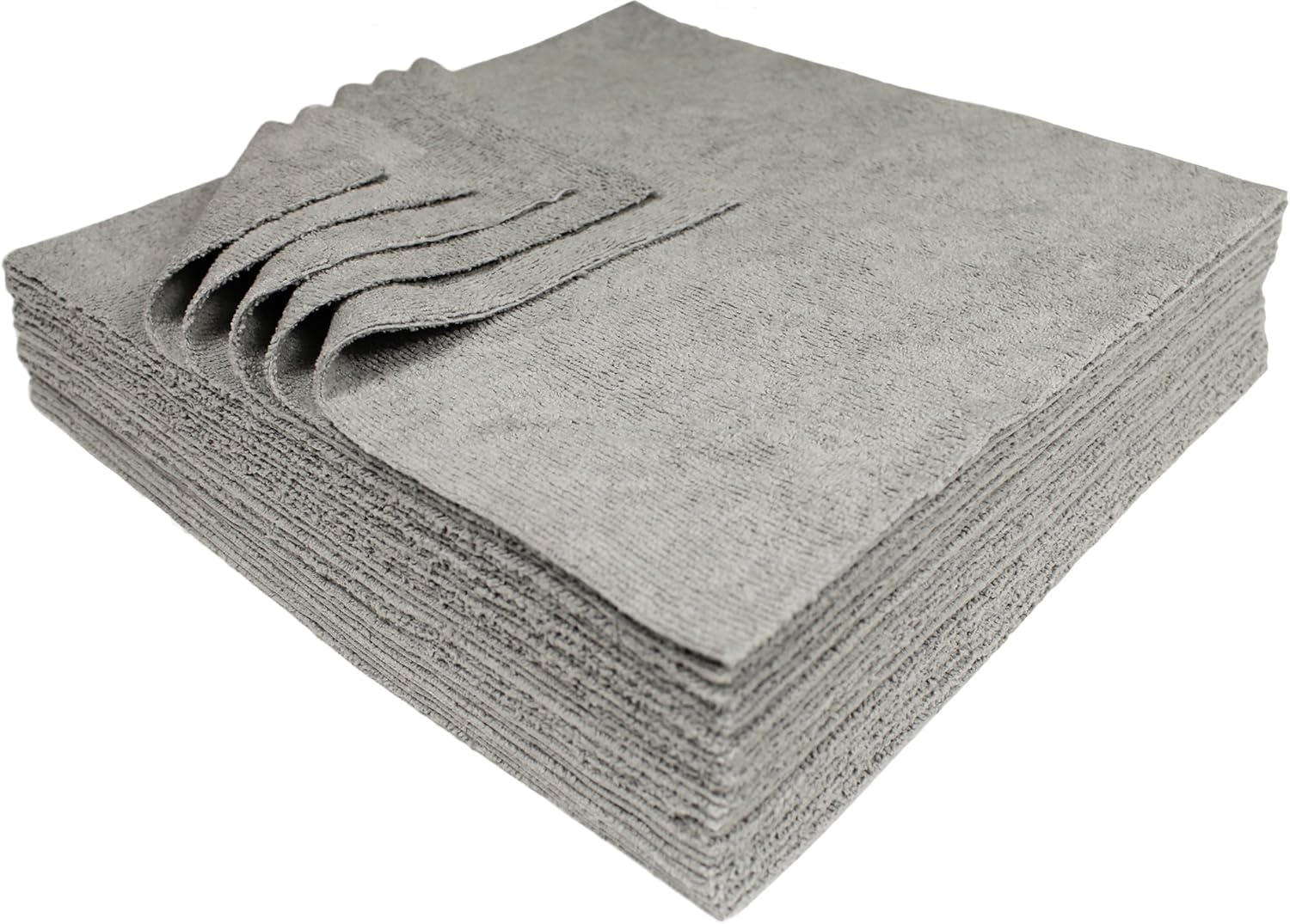 Ultra-Cut Absorbent Microfiber Towels, Silver-Embedded, Lint & Scratch-Free, for Home, Lab, & Dairy Industry Use, 12x12 Inches 25-Pack