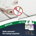 RMR Brands DIY Mold Remover Bundle - Complete Mold Killer & Stain Remover Bundle - Mold and Mildew Prevention Kit, Disinfectant Spray, Includes 2-1 Gallon Bottles