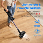 Candy Cordless Vacuum Cleaner,45Mins Vacuum Cleaners for Home,Stick Vacuum,Strong Suction,Removeable Battery,Anti-Tangle,One Click Clean,Lightweight Handheld for Hardwood Floor Carpet Pet Hair Car