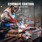 AWT 140Amp MIG Welder Flux Core MIG Welder/Stick/Lift TIG 3 in 1 Welding Machine, Welder Machine 110V With Synergy IGBT Inverter, Portable Gasless Welder Equipment