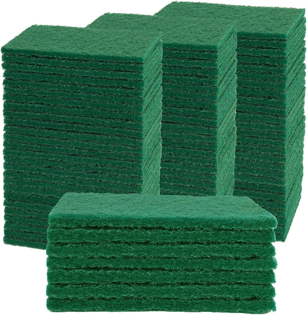 YoleShy 40 Pcs Scouring Pad, Dish Scrubber Scouring Pads,4 x 6 inch Green Reusable Household Scrub Pads for Dishes, Kitchen Scrubbers & Metal Grills