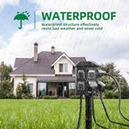 Outdoor Power Strip Waterproof, 100 FT Extension Cord, 6 Grounded Outlets for Halloween/Christmas Decorations and Inflatables, 15A/1875W, ETL Listed