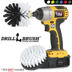 Car Cleaning Supplies - Power Drill Brushes for Cleaning - Detailing Drill Brush Set - Vehicle Carpet Drill Brush - Auto Detailing Brush Set - Upholstery Drill Brush - Home Car Cleaning Accessories