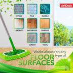 VanDuck Reusable Mop Pads Compatible with Swiffer Sweeper (4-Pack) - Washable Microfiber Mop Pads for Wet & Dry Use - All Purpose Floor Mopping and Cleaning Product