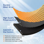 ICEPURE 5 Micron 4.5" x 10" CTO10BB-KDF Whole House Water Filter Coconut Shell Activated Carbon and KDF Heavy Metal Removal Water Filter Replacement for Home, 3PACK