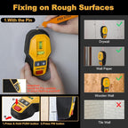 PREXISO 2-in-1 Rechargeable Cross Line Laser Level with Magnetic Stud Finder, Compact Line Lasers with LED Bubble Vials for Accurate Marking, Stud Detector Wall Scanners for Hanging Frames & Pictures