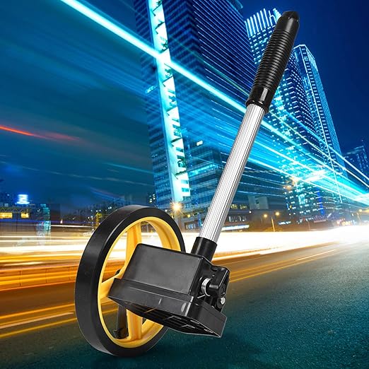 Portable Measuring Wheel 0 to 9999.9m Distance Measuring Roller for Multiple PurposeSmall Wheel